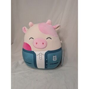 NWT Squishmallow Caedyn Cow‎ Jazwares 8" New With Tag Jacket Pink